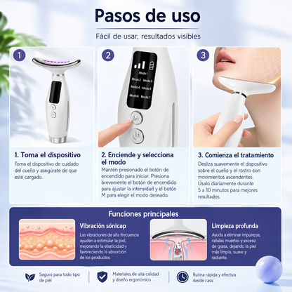 Masajeador Facial y de Cuello 7 en 1